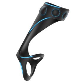 Tornado double ring locking fine ring for Longer Harder Stronger Erection;  Improve Sexual Performance;  Sex Toys for Men Massager Adult Sex Toys for (Color: BLACK)