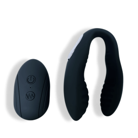 Hestia – Lightweight U-Shaped Vibrator, G-Spot Clitoral Vibe (Color: BLACK)